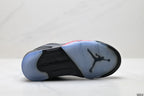 Air Jordan 5 Low Black Fire Red Sneakers detail view 8