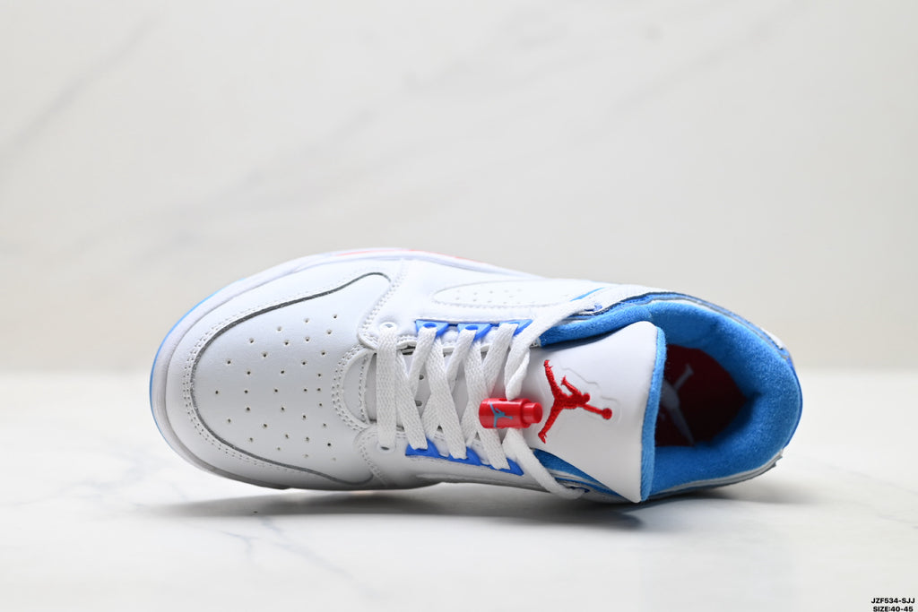 Air Jordan 5 Low White University Blue Sneakers detail view 2
