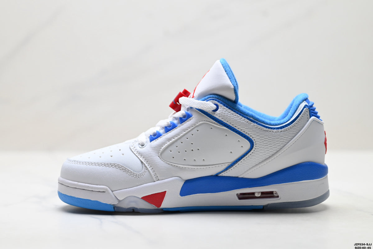 Air Jordan 5 Low White University Blue Sneakers detail view 3