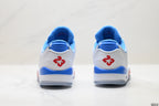 Air Jordan 5 Low White University Blue Sneakers detail view 6