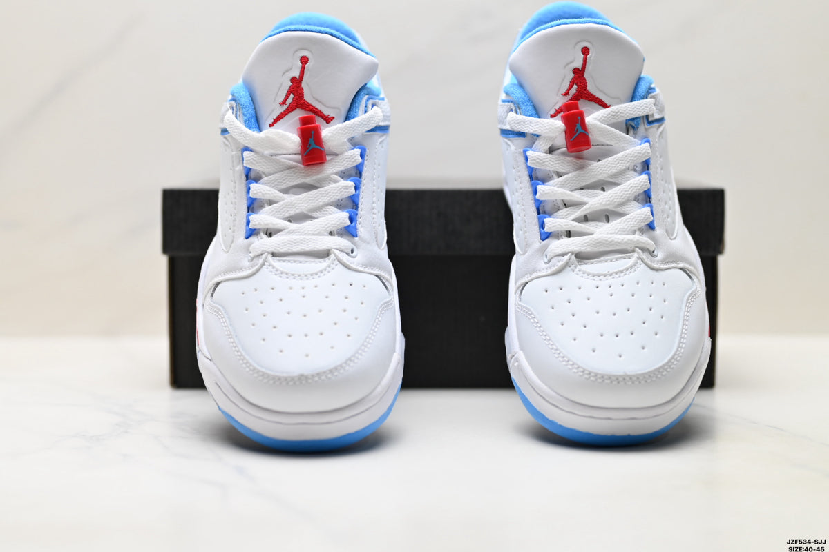 Air Jordan 5 Low White University Blue Sneakers detail view 7