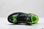 Air Jordan 5 Low Black Electric Green Sneakers detail view 2