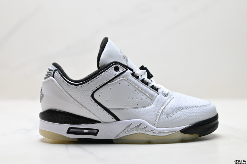 Air Jordan 5 Low White Black Sneakers detail view 1