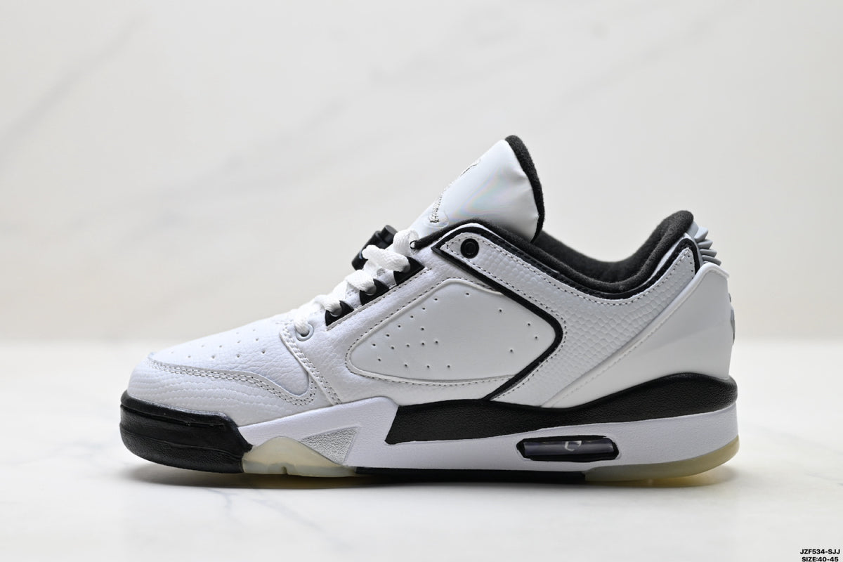 Air Jordan 5 Low White Black Sneakers detail view 3