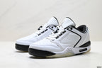 Air Jordan 5 Low White Black Sneakers detail view 4