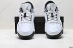 Air Jordan 5 Low White Black Sneakers detail view 7