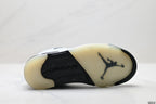 Air Jordan 5 Low White Black Sneakers detail view 8