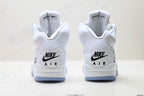 Air Jordan 5 Retro Triple White Sneakers detail view 6