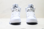 Air Jordan 5 Retro Triple White Sneakers detail view 7