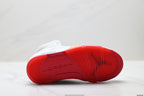 Air Jordan 5 Retro White Orange Red Sneakers detail view 8