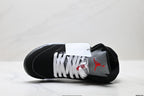 Air Jordan 5 Retro Black Fire Red White Sneakers detail view 2