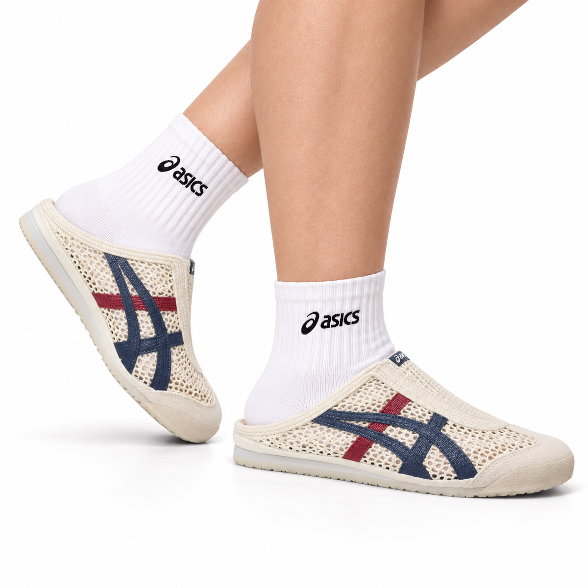 Onitsuka Tiger Mexico 66 Sabot | Breathable Mesh Slip-On Mule Sneakers