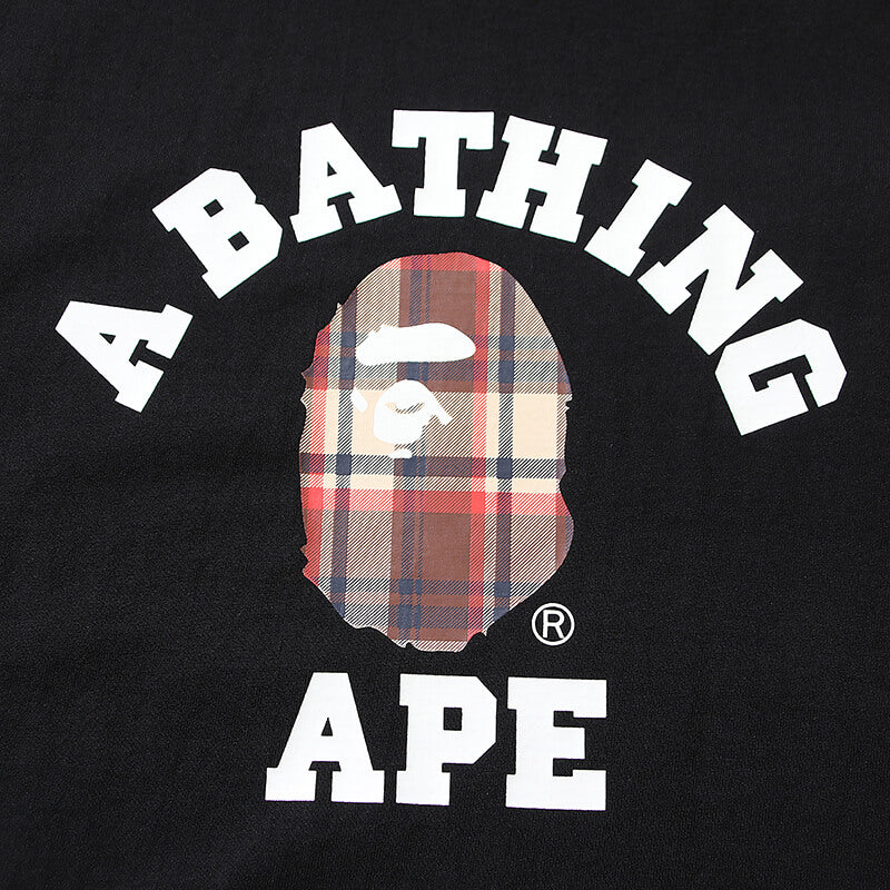 Bape Black And Brown Plaid Small Logo Short Sleeve T-Shirt - image 8