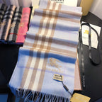 Burberry Style Classic Plaid Fringe Scarf product detail 10