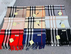Burberry Style Classic Plaid Fringe Scarf product detail 12