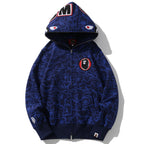 BAPE Shark Full-Zip Hoodie - Blue, Green & Red product view 13