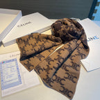Celine Style Triomphe Monogram Knit Scarf product detail 5