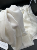 Chanel Style Lightweight Embroidered Logo Scarf product detail 8