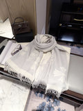 Chrome Hearts Style Cross Emblem Fringe Scarf product detail 3