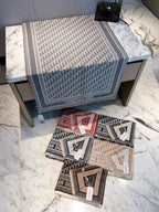 Dior Style Geometric Monogram Scarf product detail 2