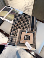 Dior Style Geometric Monogram Scarf product detail 3