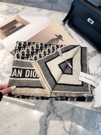 Dior Style Geometric Monogram Scarf product detail 4