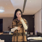 Dior Style Toile Fringe Scarf product detail 8