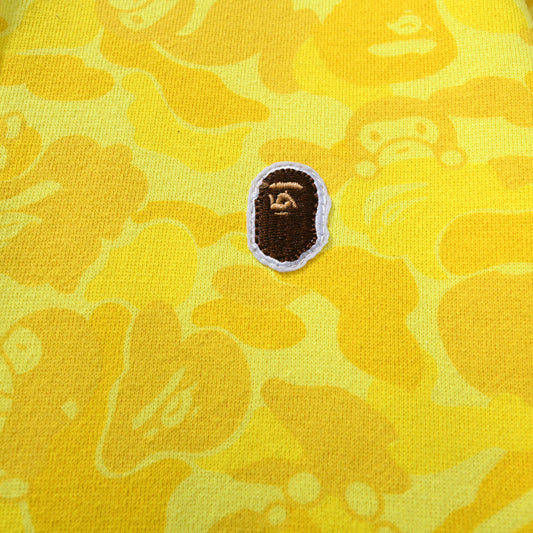 BAPE Yellow Camo Shark Zip Hoodie product view 5