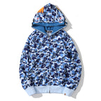 BAPE Big ABC Camo Double-Hood Shark Hoodie product view 19