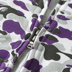BAPE Purple Camo Shark Zipper Double Hoodie - image 7