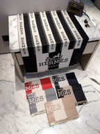 Hermes Style Bold Stripe Logo Scarf product detail 2