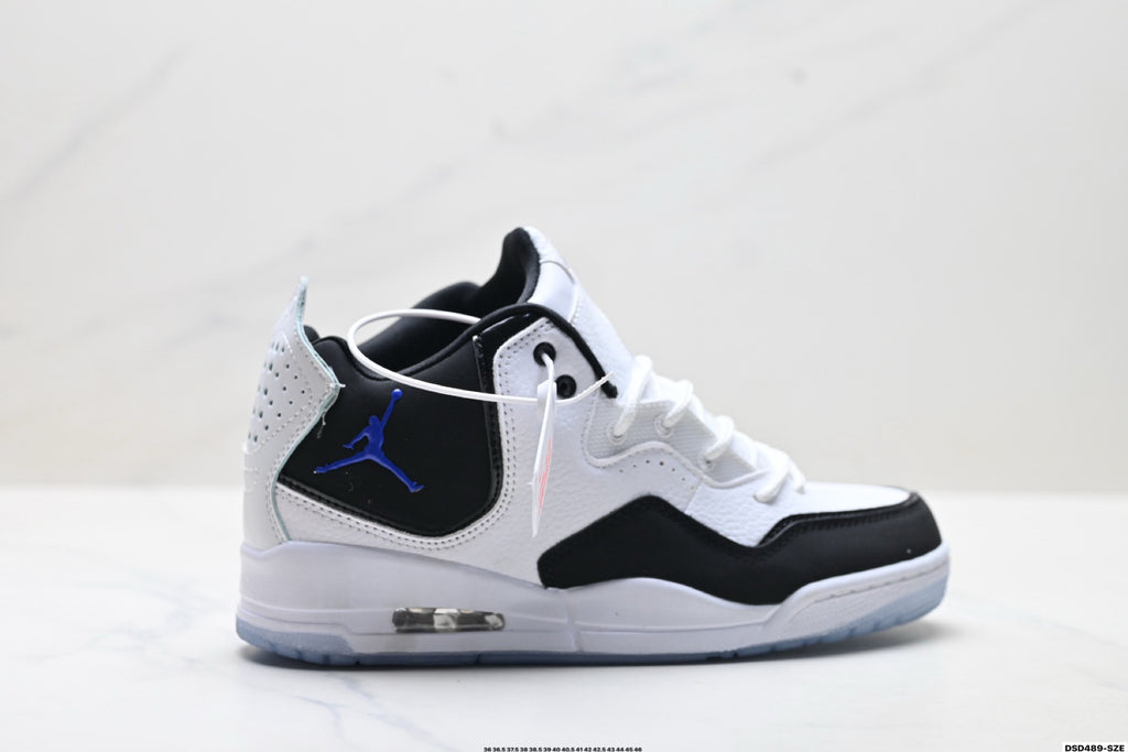 Jordan Legacy 312 High White Black Royal Blue sneakers detail view 1