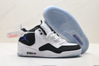 Jordan Legacy 312 High White Black Royal Blue sneakers detail view 5