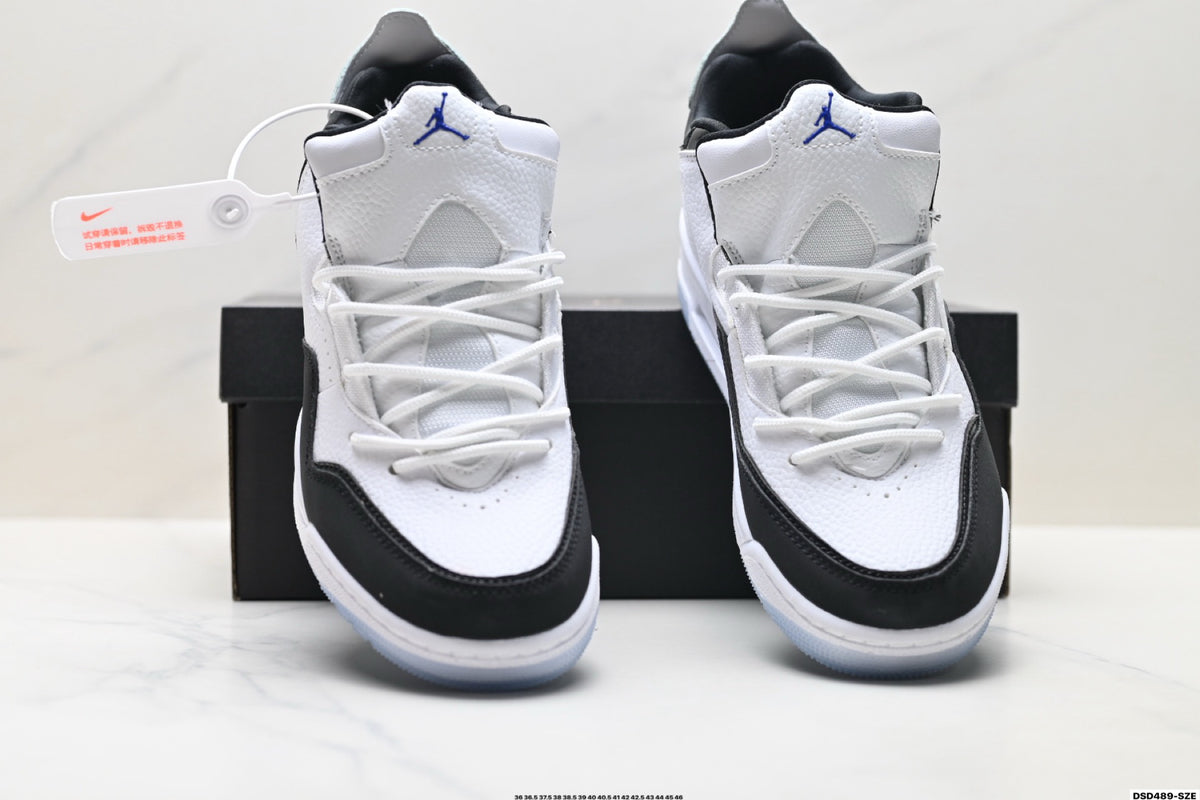 Jordan Legacy 312 High White Black Royal Blue sneakers detail view 7