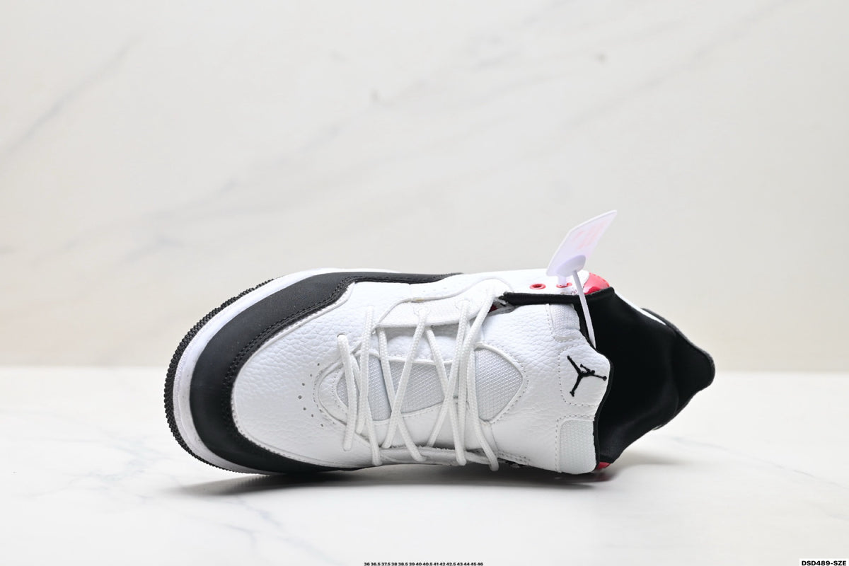 Jordan Legacy 312 High White Black Fire Red sneakers detail view 2