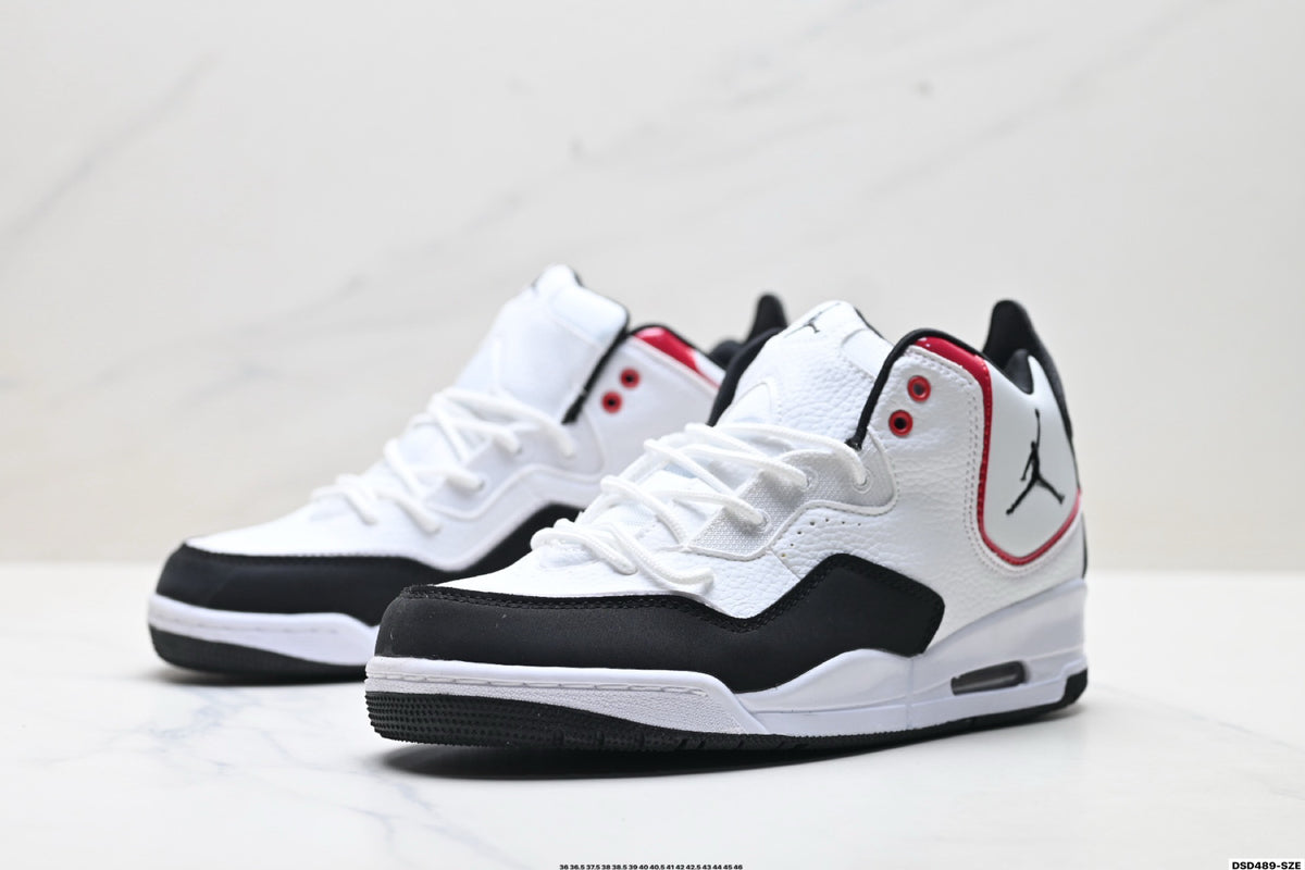 Jordan Legacy 312 High White Black Fire Red sneakers detail view 4