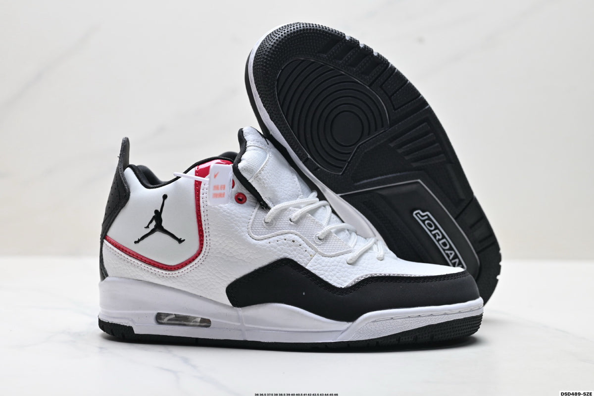 Jordan Legacy 312 High White Black Fire Red sneakers detail view 5
