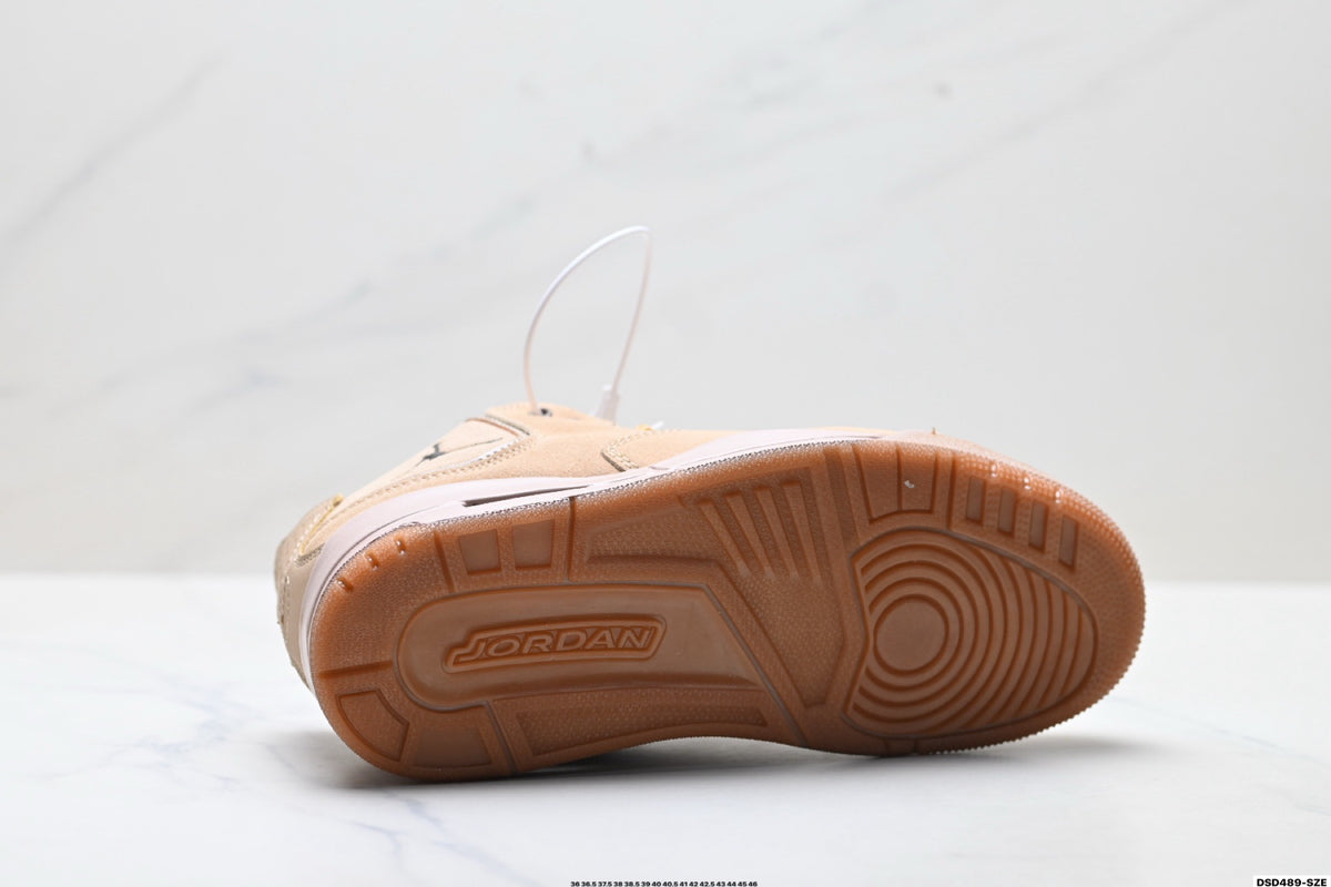 Jordan Legacy 312 High Wheat Tan sneakers detail view 8