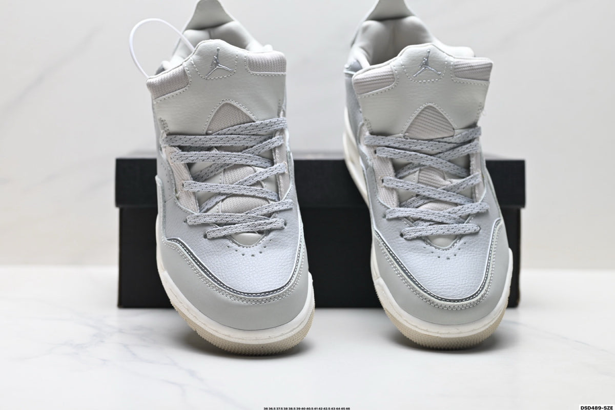 Jordan Legacy 312 High Light Grey White sneakers detail view 7