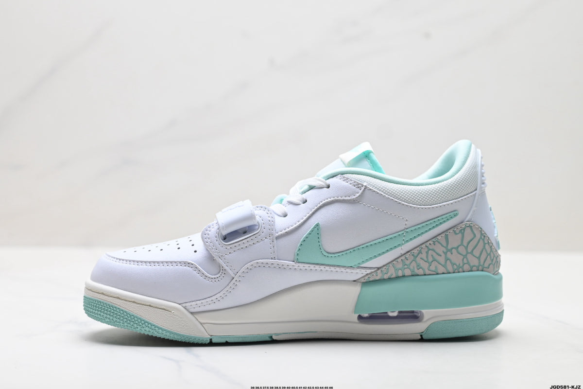 Jordan Legacy 312 Low White Mint Grey sneakers detail view 3