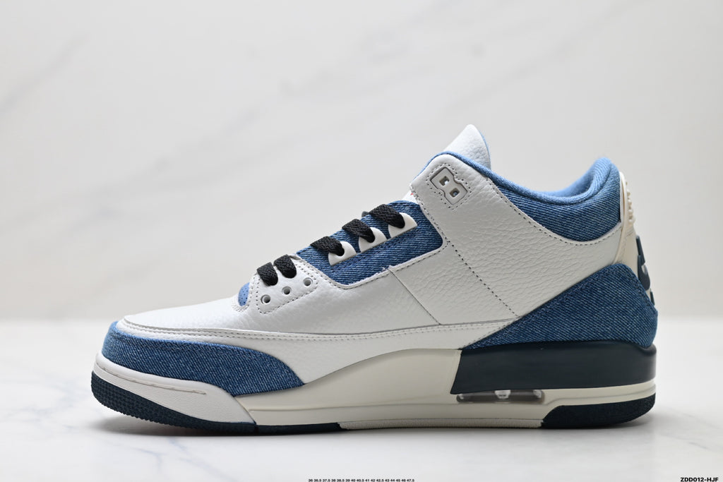 Jordan Legacy 312 Low White University Blue Navy sneakers detail view 3