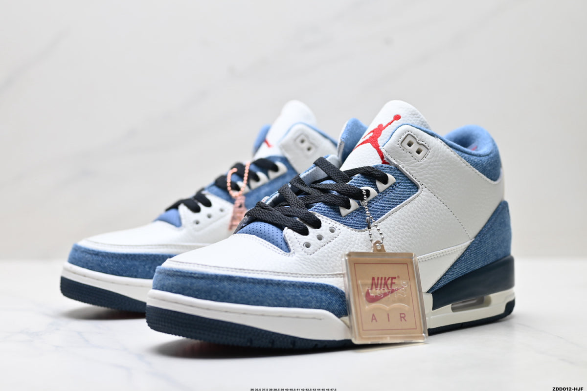 Jordan Legacy 312 Low White University Blue Navy sneakers detail view 4