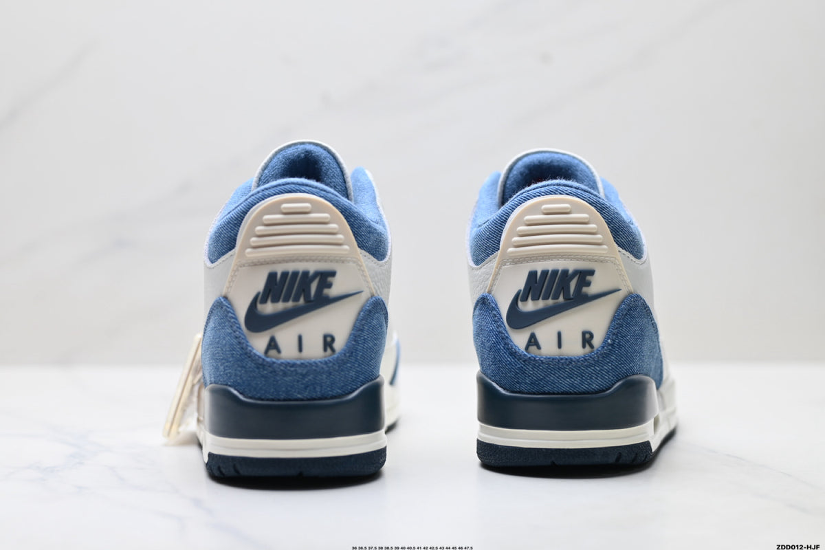 Jordan Legacy 312 Low White University Blue Navy sneakers detail view 6