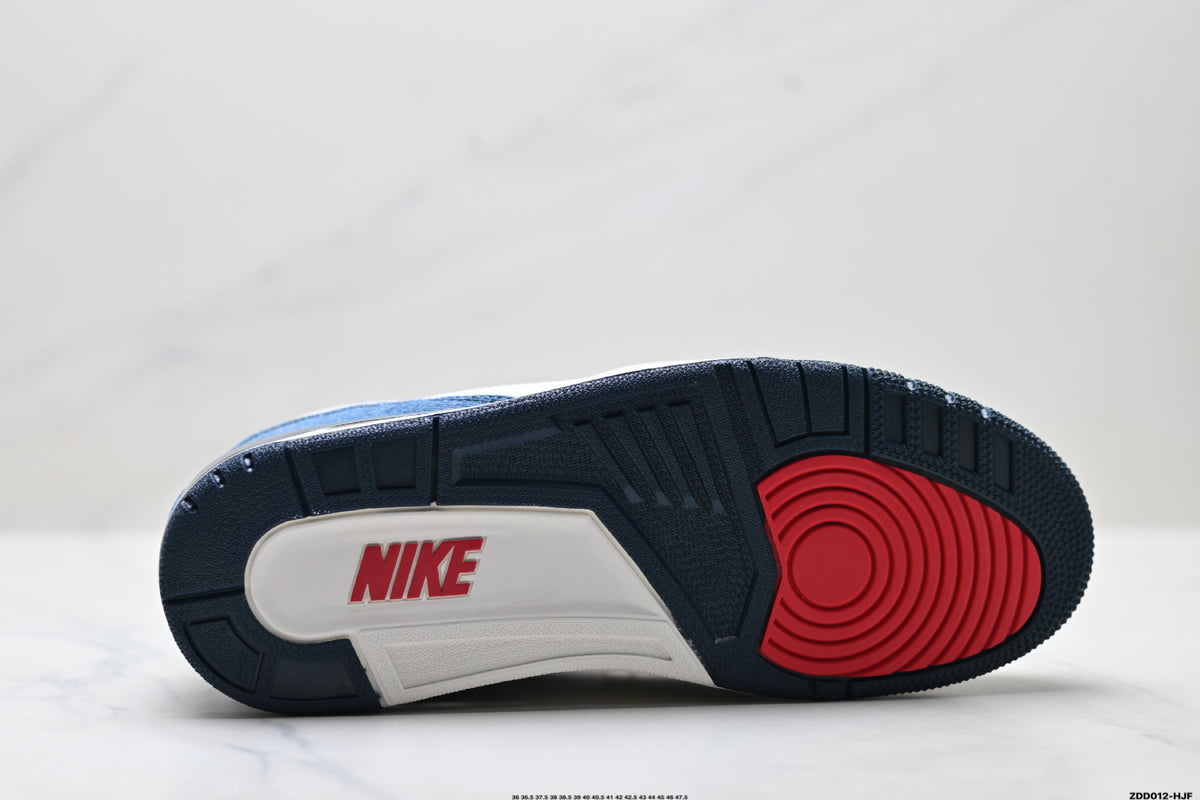 Jordan Legacy 312 Low White University Blue Navy sneakers detail view 8