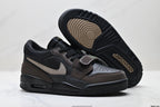 Jordan Legacy 312 Low Triple Black sneakers detail view 5
