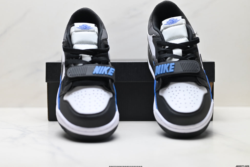 Jordan Legacy 312 Low Black White Royal Blue sneakers detail view 7