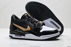 Jordan Legacy 312 Low Black White Metallic Gold sneakers detail view 5