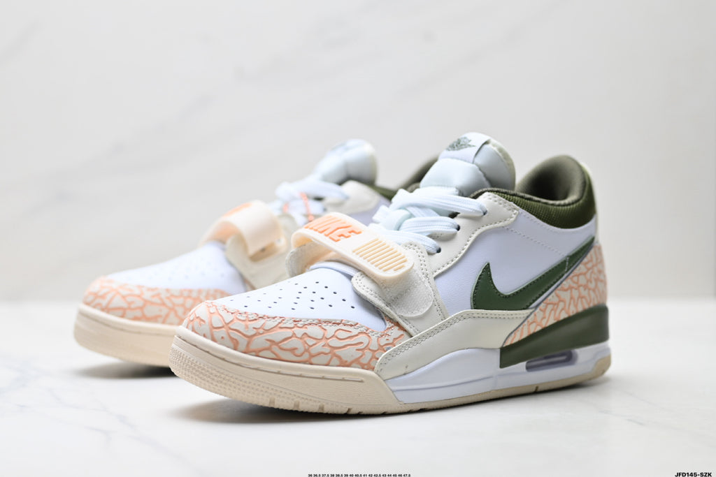 Jordan Legacy 312 Low White Sand Olive Green sneakers detail view 4