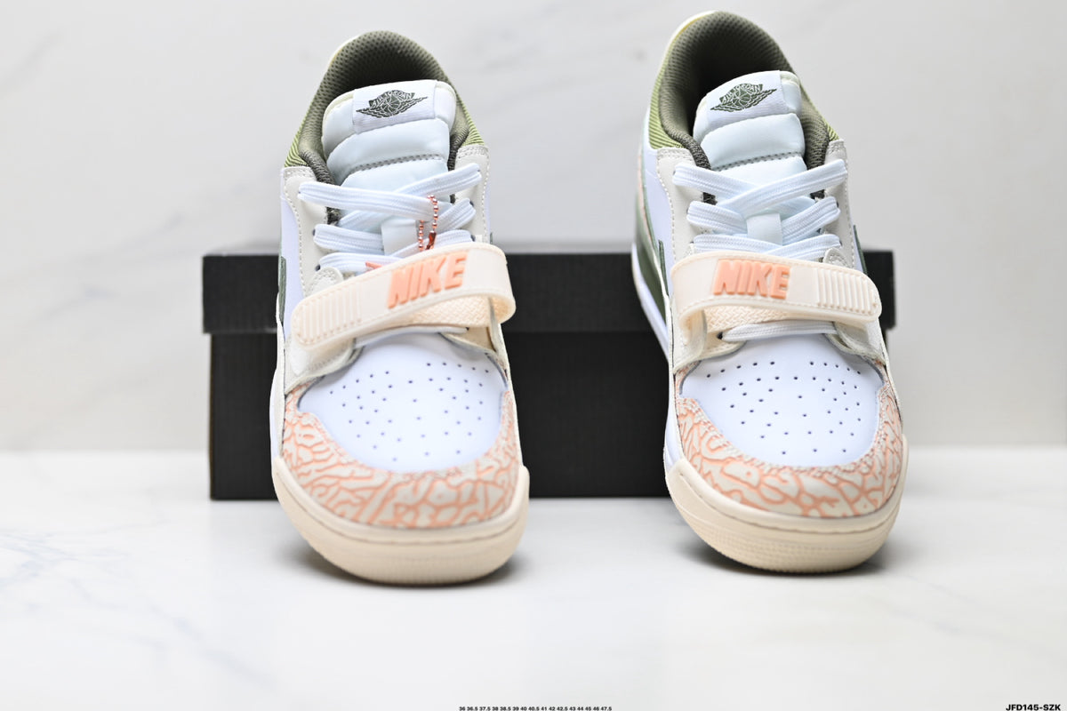 Jordan Legacy 312 Low White Sand Olive Green sneakers detail view 7