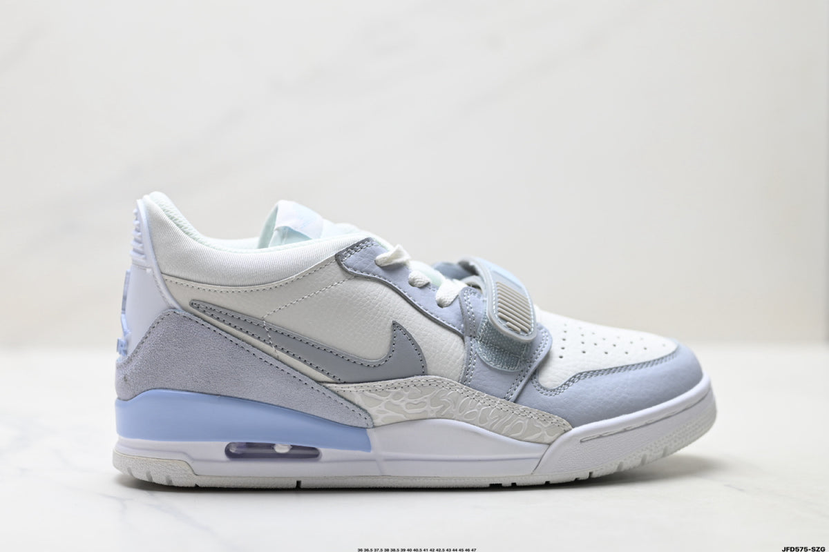 Jordan Legacy 312 Low White Wolf Grey Ice Blue sneakers detail view 1